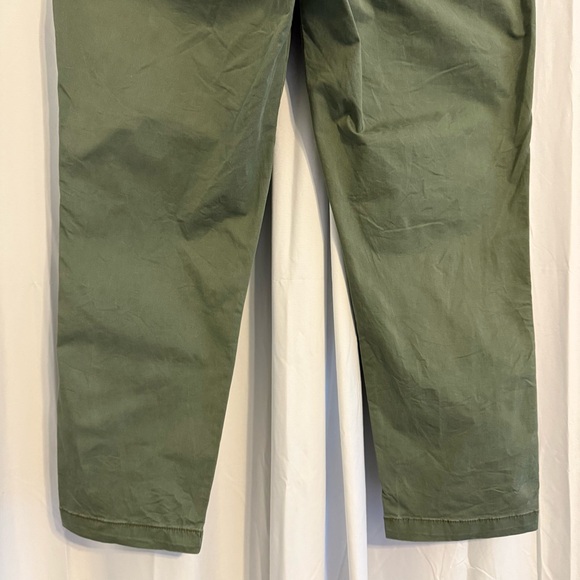 GAP Girlfriend High Rise Chino Pants Olive Stretch Cotton Women’s 16 - Picture 7 of 8